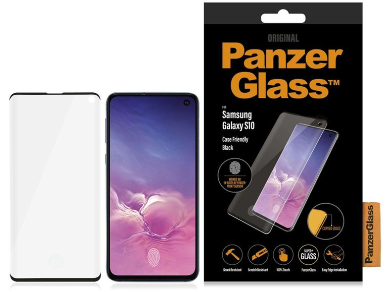 Gehe zu Vollbildansicht: PanzerGlass Schutzglas PanzerGlass Samsung S10 Fingerprint Case Friendly - Bild 3