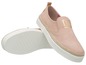 Rosa Slip-on Sneaker mit Jutesohle.