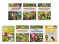 Bücher über Vögel, Balkonpflanzen, Bäume und Sträucher, ein Bienenparadies und ein Kinderbuch über Bienen.