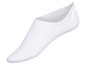 Weiße, unsichtbare Socken ohne Ferse
