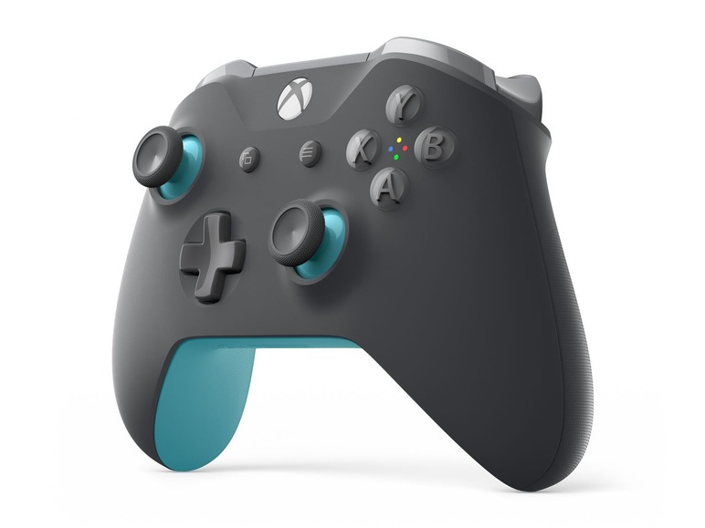 Gehe zu Vollbildansicht: Microsoft Xbox Wireless Controller Grey/Blue - Bild 2