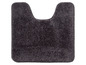 Dunkelgraue Badematte mit U-förmigem Ausschnitt