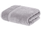 Ein graues Handtuch, gefaltet.