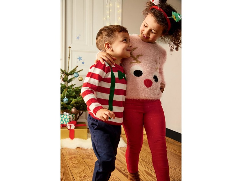 Gehe zu Vollbildansicht: LUPILU® Kleinkinder Jungen Weihnachtspullover - Bild 8