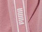 Ein rosa Puma-Hoodie mit einem weißen Streifen am Ärmel.