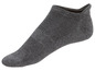 Graue, niedrige Sportsocken.