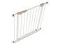 Ein weißes Hauck Baby-Sicherheitstor.