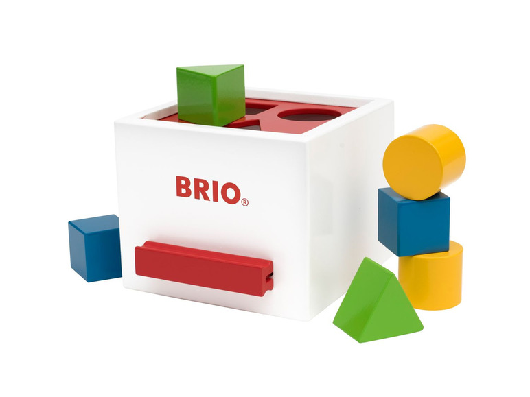 Gehe zu Vollbildansicht: BRIO 30250 »Sortierbox weiß«, 7-teilig, mit 6 Holzbausteinen, ab 1 Jahr - Bild 1