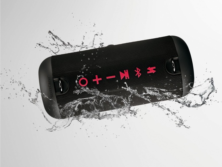 Gehe zu Vollbildansicht: SILVERCREST® Bluetooth Lautsprecher, mit abnehmbaren Tragegurt, wasserfest, kabellos - Bild 3