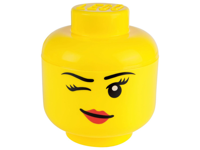 Gehe zu Vollbildansicht: LEGO® Aufbewahrungsbox, in Legokopf-Form, 2-teilig - Bild 6