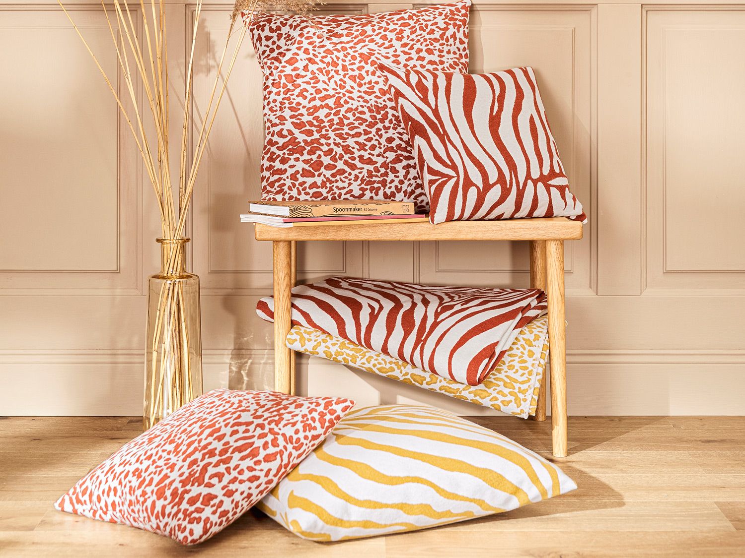 Thumbnail - MAGMA Kissenhülle CEBRA (Rost, 50 x 50 cm)