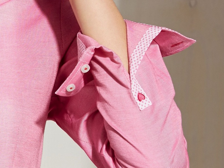 Gehe zu Vollbildansicht: ESMARA® Bluse, mit Wendler-Einlagen für Kragen und Manschetten, aus reiner Baumwolle - Bild 14