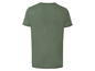 Grünes T-Shirt mit kurzen Ärmeln.