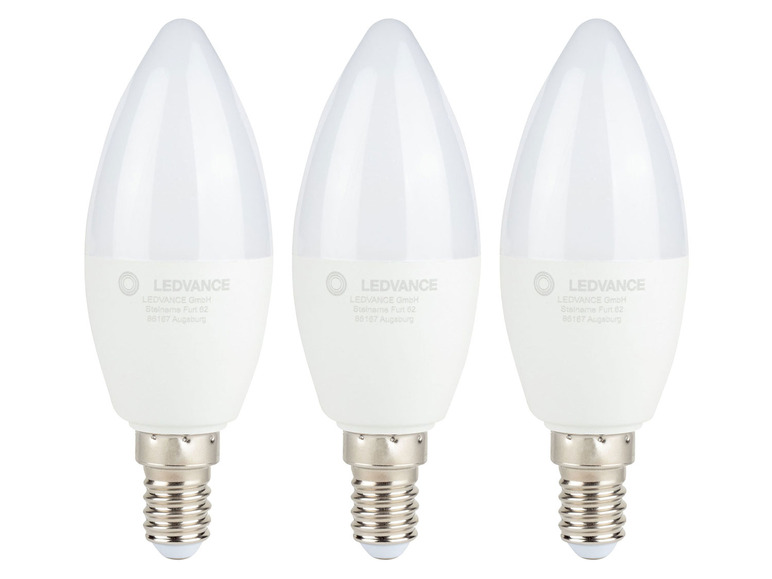 Gehe zu Vollbildansicht: Ledvance LED Leuchtmittel Smart 3er Set Kerze / Filament / Bulb - Bild 6