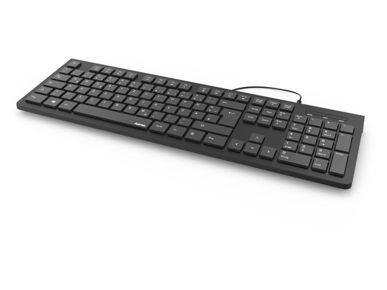 Gehe zu Vollbildansicht: Hama Basic-Tastatur "KC-200", Schwarz - Bild 1