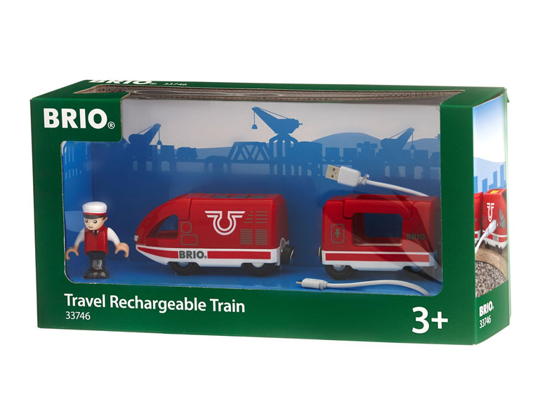 Gehe zu Vollbildansicht: BRIO 33746 »Roter Akku-Reisezug«, 3-teilig, mit USB-Miniladekabel, ab 3 Jahren - Bild 5