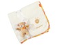 Eine Babydecke von Babyfehn mit einem Teddybär.