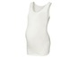 Weißes Tanktop für Schwangere.