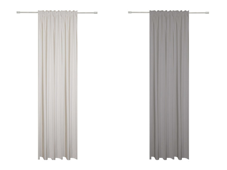 Gehe zu Vollbildansicht: mydeco Schlaufenvorhang »Breeze«, halbtransparent, verschiedene Größen, modern und leicht - Bild 1