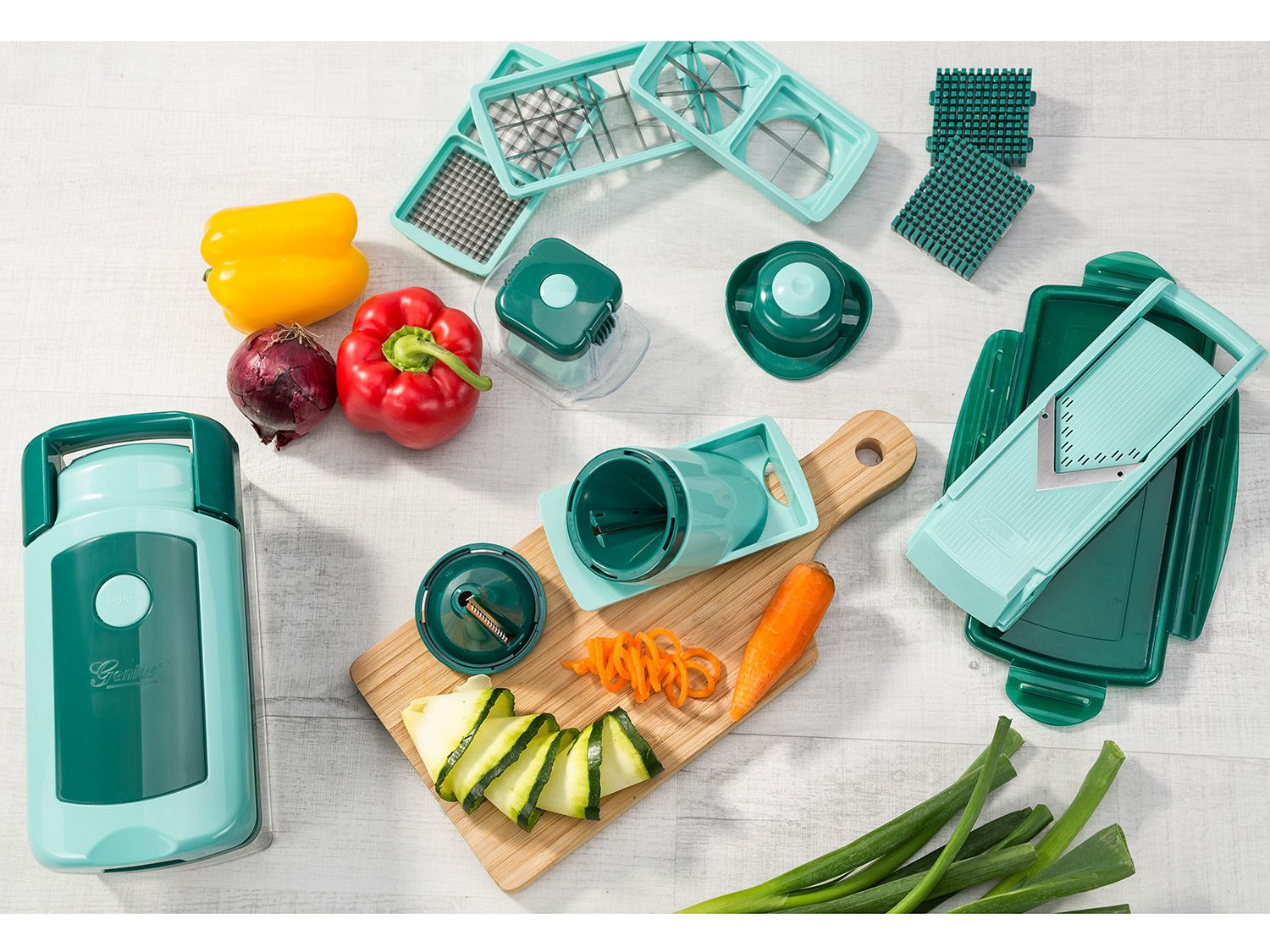 Genius Nicer Dicer Fusion Smart 17 Teilig Genius Genius Nicer Dicer Fusion Smart, 17-teilig