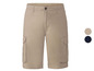 Beige Cargo Shorts mit Taschen.