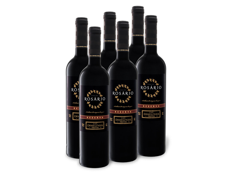 6 x 0,75-l-Flasche Weinpaket Casa Ermelinda Vinha do Rosário Reserva, Rotwein