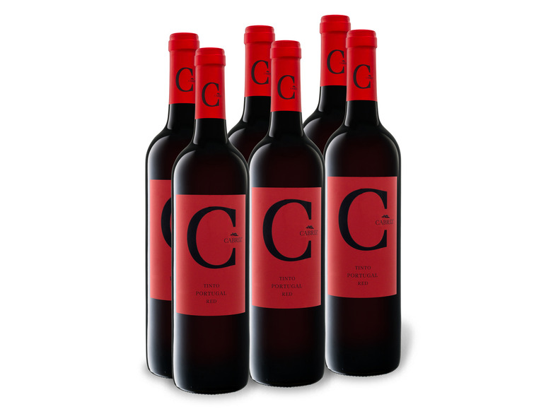 Gehe zu Vollbildansicht: 6 x 0,75-l-Flasche-Weinpaket C Cabriz Vinho Regional Terras do Dão IGP, Rotwein - Bild 1