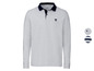 Graues Langarm-Poloshirt von Livergy.