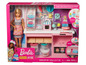 Barbie Kuchen-Dekorier-Spielset mit einer Barbie-Puppe, Backofen und Knete.