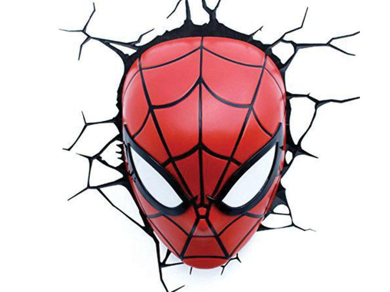 Gehe zu Vollbildansicht: heo GmbH Lampe Marvel Spiderman Head 3D - Fanartikel - Bild 1