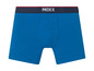 Blaue Boxershorts von Mexx mit einem blauen und roten Bund.