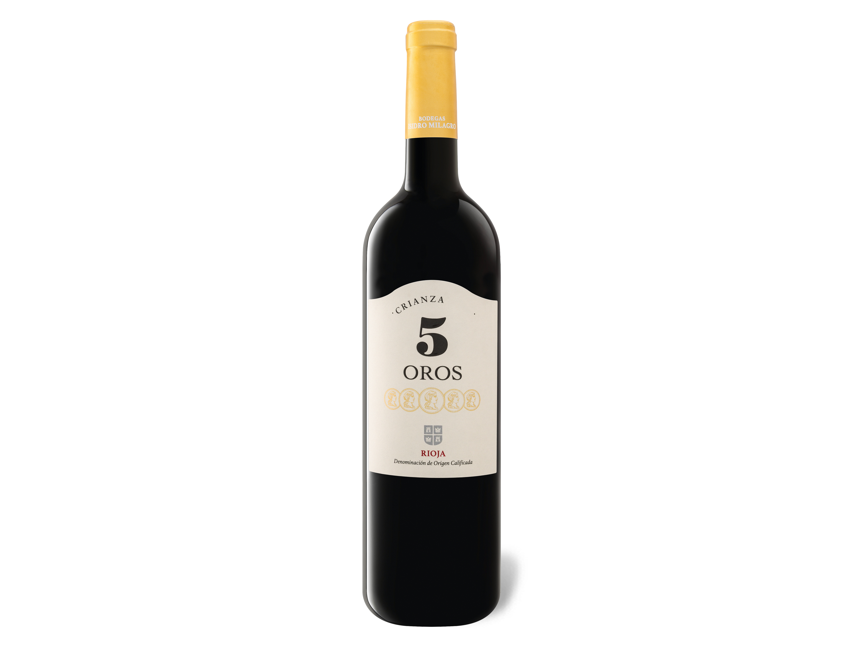 5 Oros Rioja Crianza DOCa trocken, Rotwein 2018 Wein & Spirituosen Lidl DE