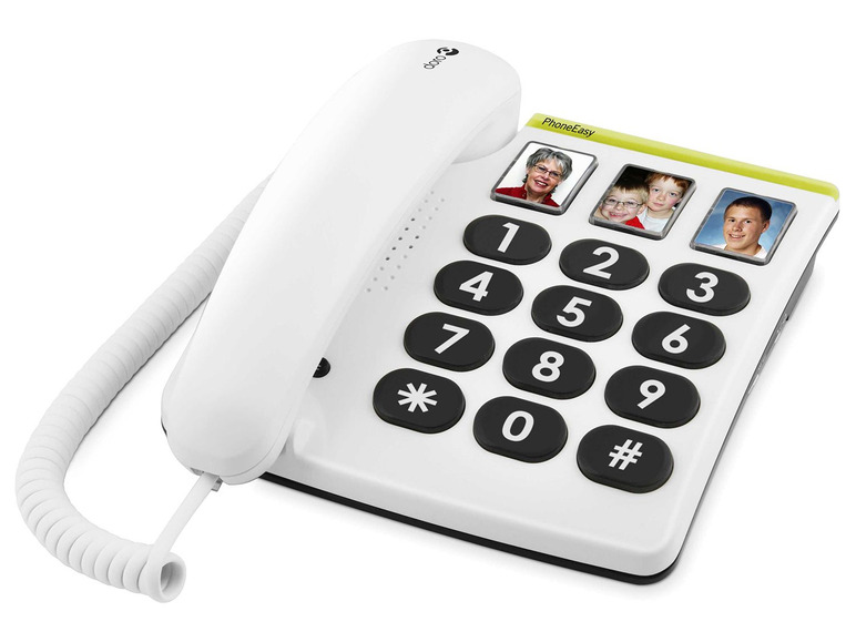 Gehe zu Vollbildansicht: doro PhoneEasy® 331ph weiß Großtastentelefon mit 3 Direktwahltasten - Bild 2