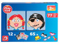 Playtive magnetische Gesichtspuzzles mit 12 Gesichtern und 65 Accessoires.