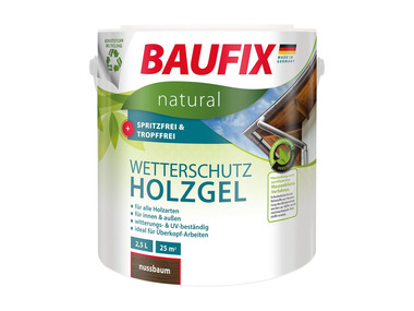 BAUFIX natural Wetterschutz-Holzgel, 2,5 Liter