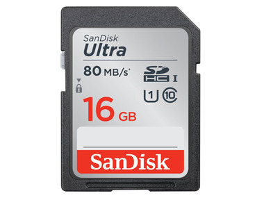 SanDisk Ultra SDHC UHS-I Speicherkarte 16 GB