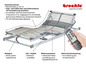 Elektrisch verstellbares Bett mit Fernbedienung von Breckle.