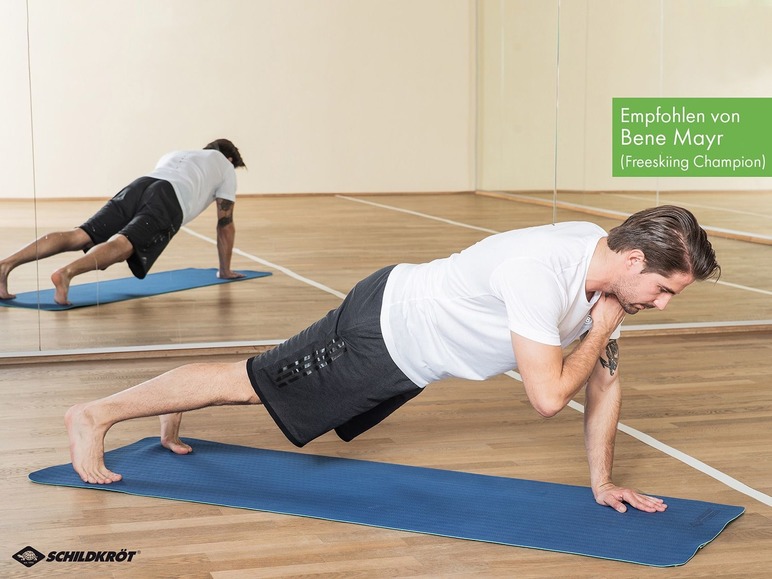 Gehe zu Vollbildansicht: Schildkröt Fitness Yogamatte »Bicolor«, 4 mm, mit Tragetasche - Bild 9