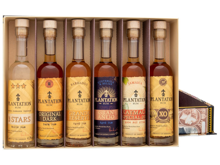 Plantation Rum Experience-Box 6 x 0,1l, 40-43 % Vol