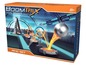 Boomtrix Xtreme Trampoline Action Ring Set mit Sprungplattformen, einem Ring und einer silbernen Kugel.