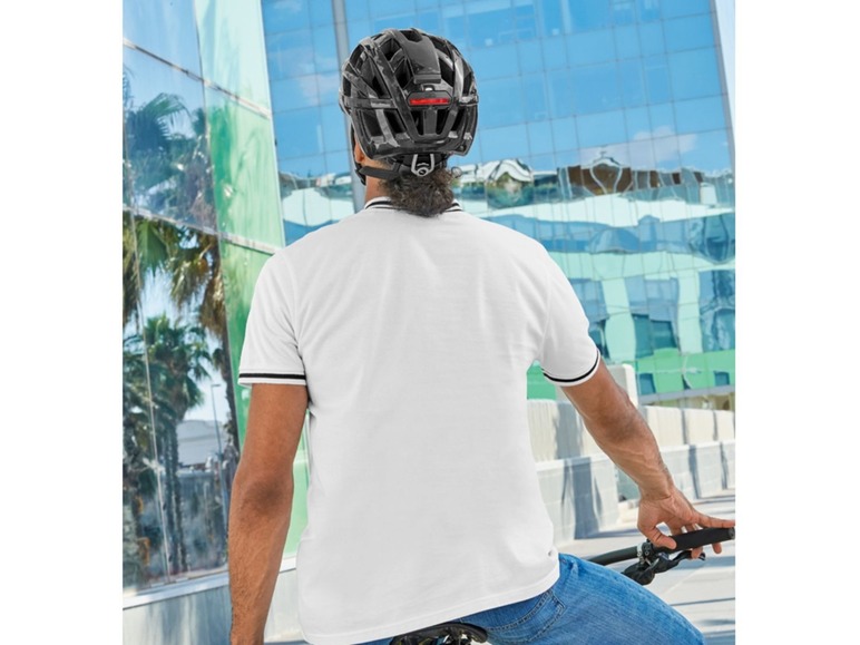 Gehe zu Vollbildansicht: CRIVIT® Helm, mit Rearlight, abnehmbares Rücklicht, 3 Leuchtstufen, inklusive Regenschutz - Bild 14