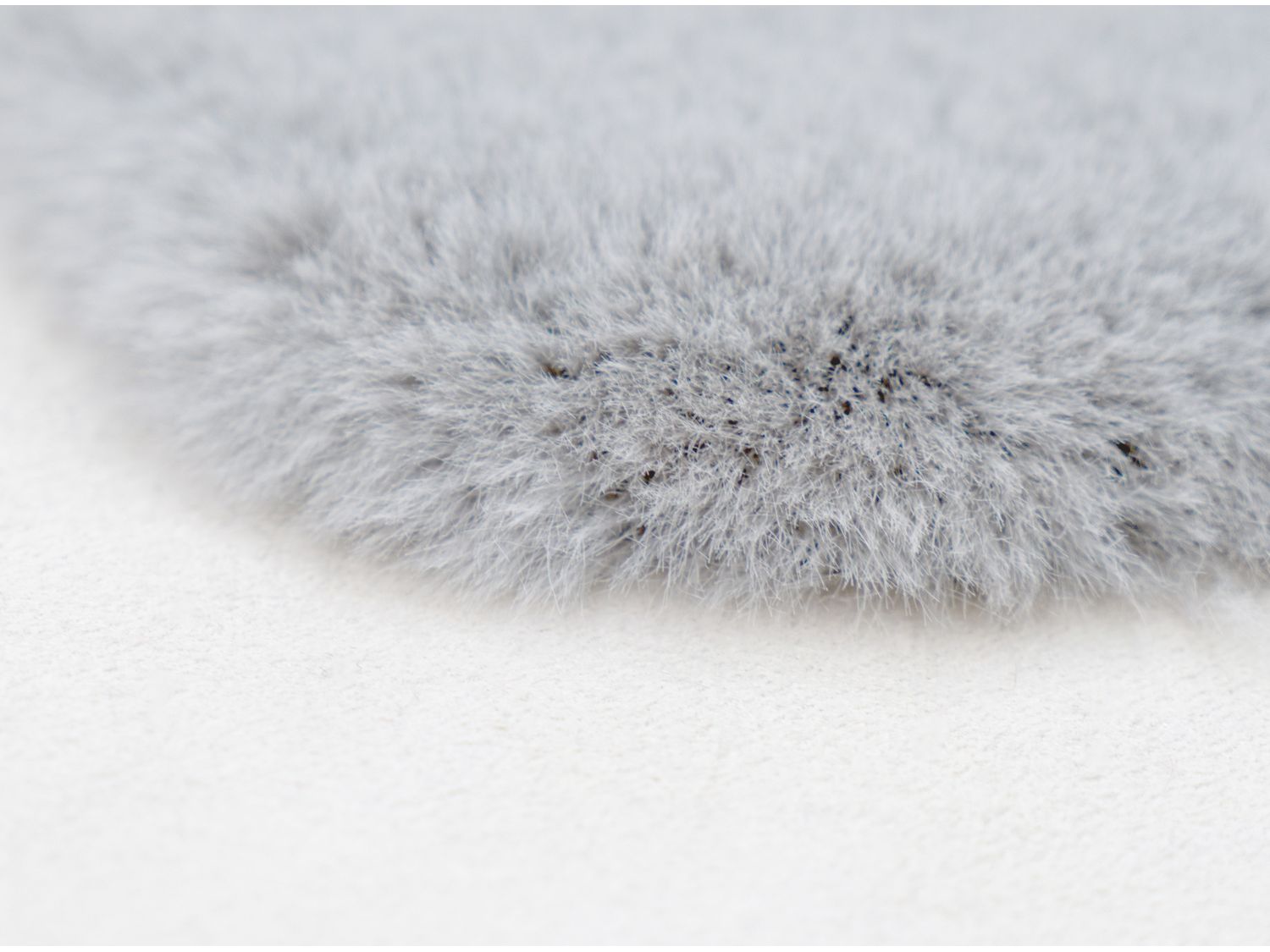 Thumbnail - KAYOOM Teppich Rabbit (Schafsfell, Grau / Blau, 60cm x 90cm)