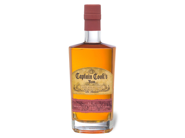 Gehe zu Vollbildansicht: JAMES COOK Captain Cook's Rum Bordeaux Limousin Cask 46% Vol - Bild 1