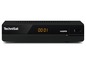 Ein schwarzer TechniSat Digitalreceiver mit HDMI-Anschluss.