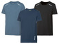 Drei Dri-Fit T-Shirts in hellblau, dunkelblau und schwarz