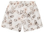 Weiße Shorts mit Blumenmuster