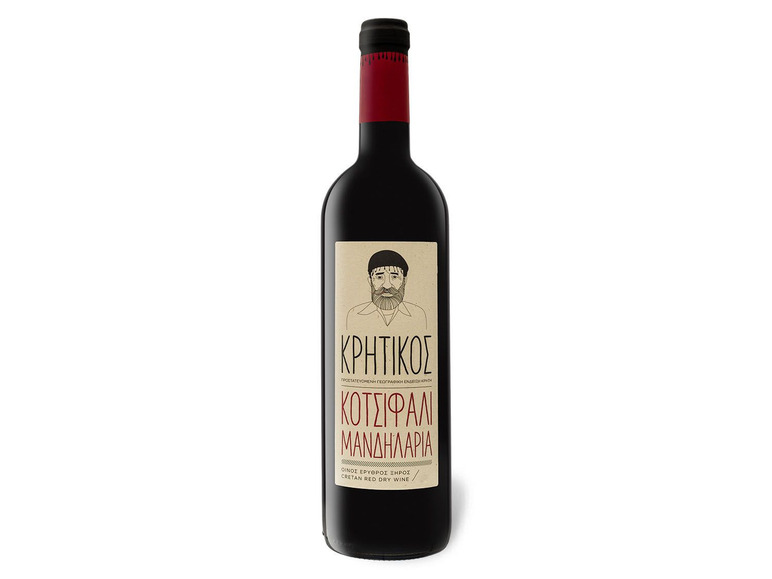 Gehe zu Vollbildansicht: Kretischer Rotwein PGI trocken, Rotwein 2021 - Bild 1