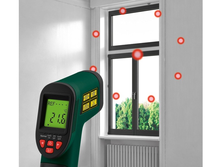 Gehe zu Vollbildansicht: PARKSIDE® Infrarot -Temperaturscanner »PTIA1«, mit 8-Punkt-Laser, ergonomischer Griff - Bild 8