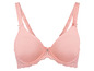 Ein rosa BH mit Spitze.
