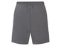Graue Sport Shorts mit elastischem Bund.